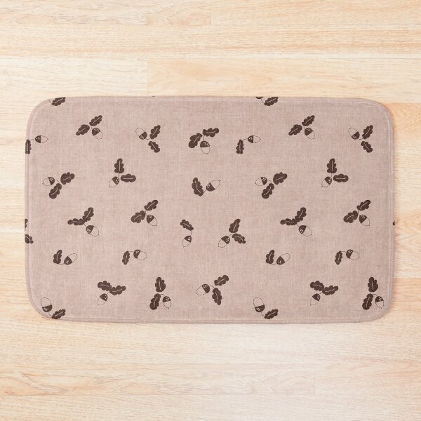 Item preview, minimal tossed acorn oak leaves scandinavian japandi autumn muted blush clay  designed and sold by RenattaZare.
