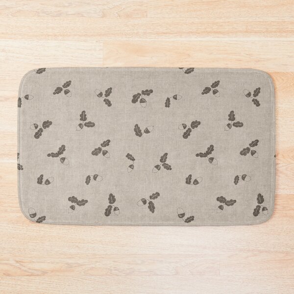 Item preview, minimal tossed acorn oak leaves scandinavian japandi autumn neutral greige designed and sold by RenattaZare.