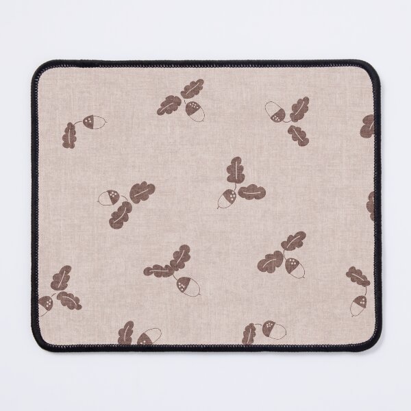 Item preview, minimal tossed acorn oak leaves scandinavian japandi autumn powder brown designed and sold by RenattaZare.