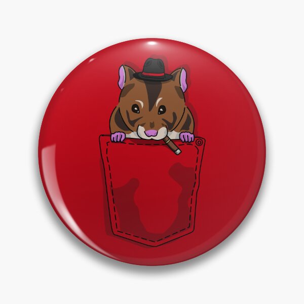 Item preview, Pocket Mafia Hamster | Cute Gangster Hamster in Pocket Cartoon designed and sold by Fun Funky Designs.