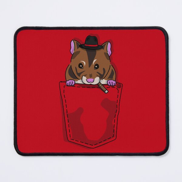 Item preview, Pocket Mafia Hamster | Cute Gangster Hamster in Pocket Cartoon designed and sold by Fun Funky Designs.