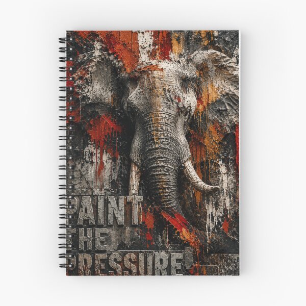 Item preview, Engineer Paint The Pressure Elephant Industrial Canvas Print designed and sold by SavannaStrikes.