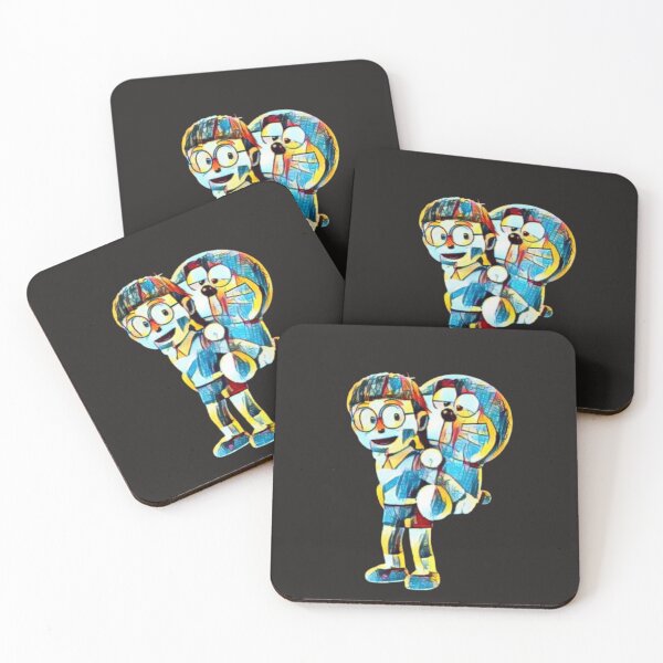 Item preview, Anime Boy and Robotic Cat Retro Pop Art Cartoon Illustration designed and sold by Dream Weave Studio.