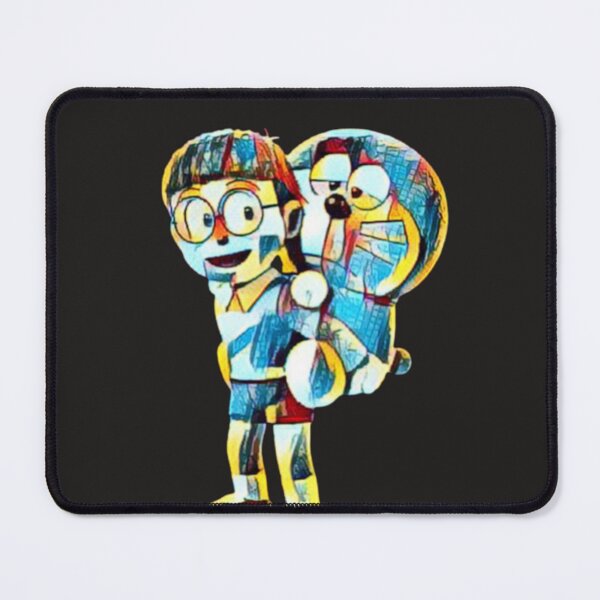 Item preview, Anime Boy and Robotic Cat Retro Pop Art Cartoon Illustration designed and sold by Dream Weave Studio.