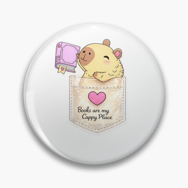 Item preview, Cute Capybara Book Lover Pocket Sticker designed and sold by Walmarval ⭐⭐⭐⭐⭐.