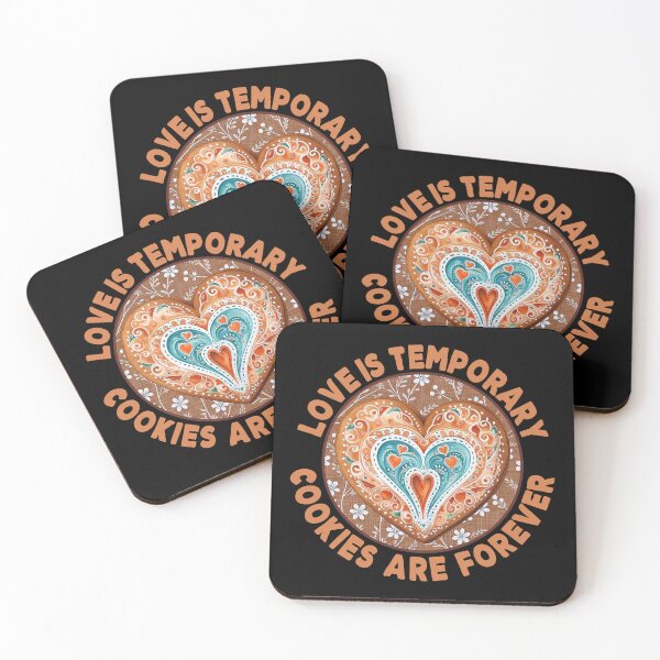 Item preview, Love Is Temporary Cookies Are Forever - Funny Baking Humor Cookie Badge designed and sold by the-Z3nith.