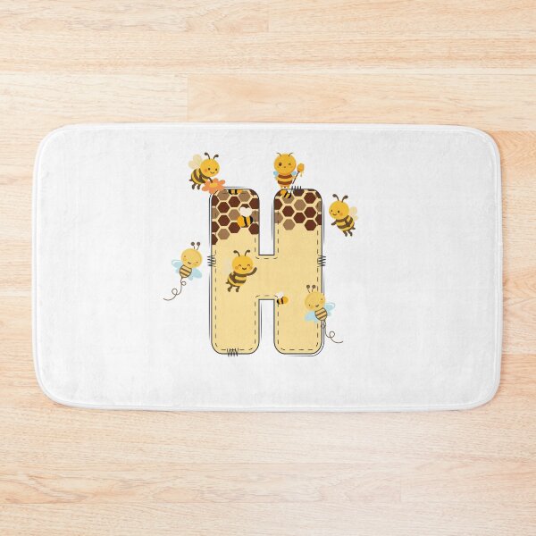 Item preview, Monogram Letter H with Cute Honeybees designed and sold by Mazza-mazza.