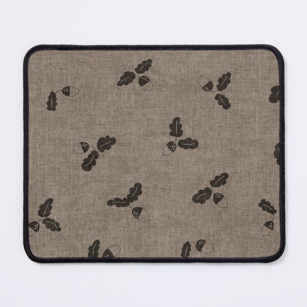 Item preview, minimal tossed acorn oak leaves scandinavian japandi autumn smoky timber greige designed and sold by RenattaZare.