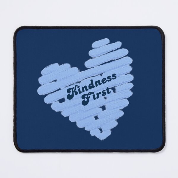 Item preview, Kindness First Blue Heart | Positive Quote | Cute Retro Inspirational Design designed and sold by VariusDesigns.