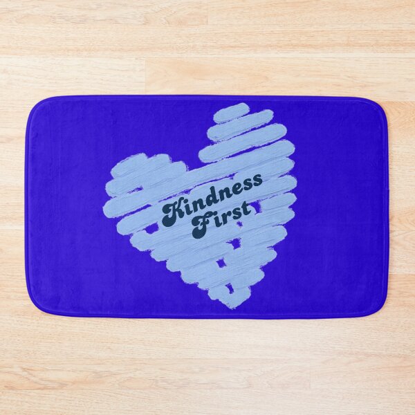 Item preview, Kindness First Blue Heart | Positive Quote | Cute Retro Inspirational Design designed and sold by VariusDesigns.