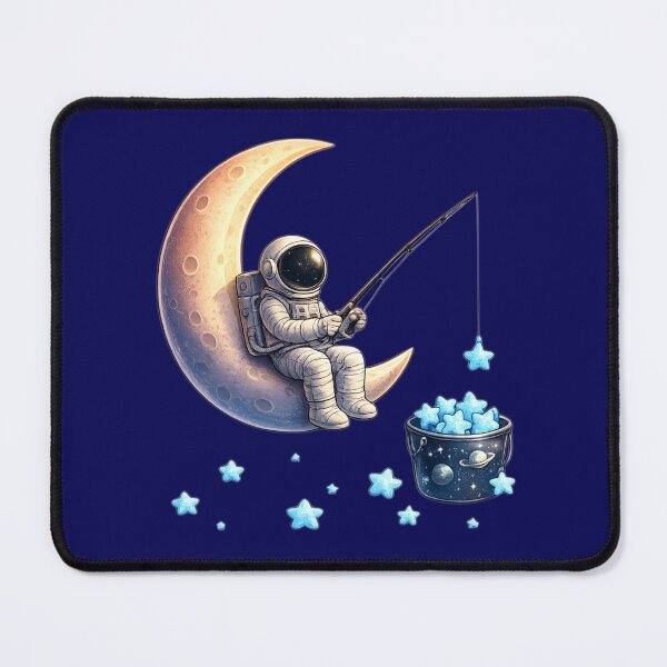 Item preview, fishing on the moon designed and sold by Thetdesigns.