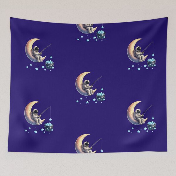 Item preview, fishing on the moon designed and sold by Thetdesigns.