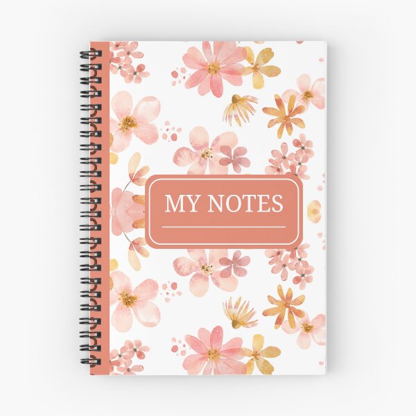 Item preview, Cute Orange Flower Pattern, My Notes designed and sold by Mozaic Clothes.