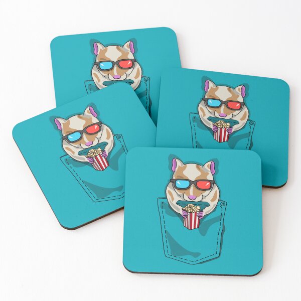 Item preview, Pocket Movie Hamster | Cute Cinema Hamster Watching Movies designed and sold by Fun Funky Designs.