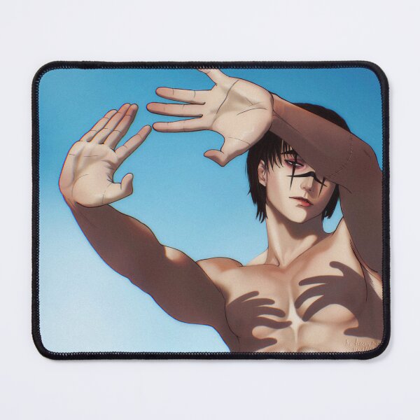 Item preview, shadow bra trend illustration with blood manipulation older brother in semi realism and hair down designed and sold by Dechimo Artwork.