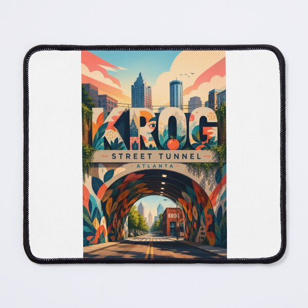 Item preview, Krog Street Tunnel Atlanta Georgia with Krog Street Market and Old Fourth Ward designed and sold by Places On Earth.