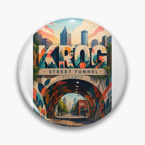 Item preview, Krog Street Tunnel Atlanta Georgia with Krog Street Market and Old Fourth Ward designed and sold by Places On Earth.
