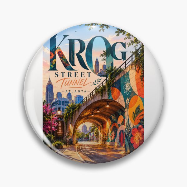 Item preview, Atlanta Krog Street Tunnel with BeltLine Inman Park and Cabbagetown Georgia designed and sold by Places On Earth.