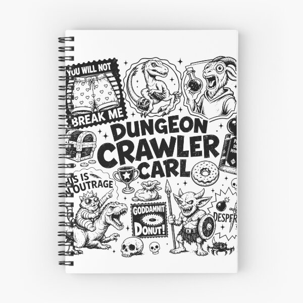 Item preview, Dungeon Crawler Carl Doodle Fantasy Book Series designed and sold by Revoleos.