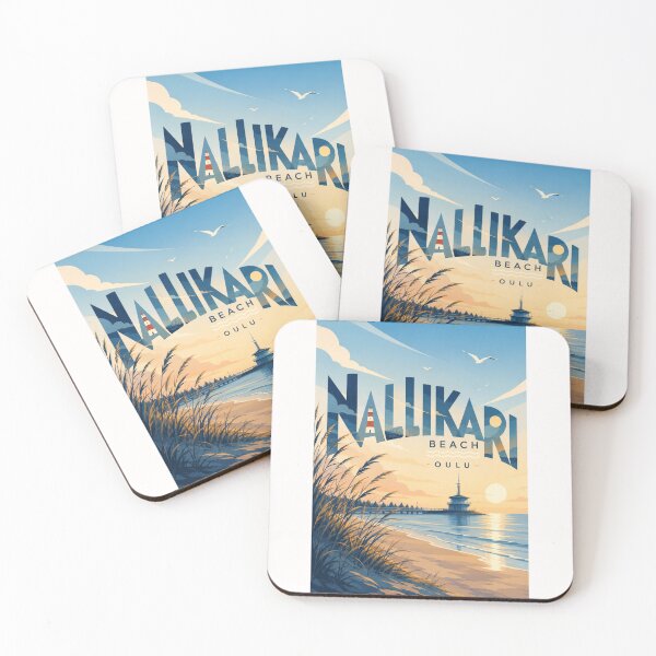 Item preview, Nallikari Beach Oulu Finland with Bothnian Bay and Lighthouse Coastline designed and sold by Places On Earth.