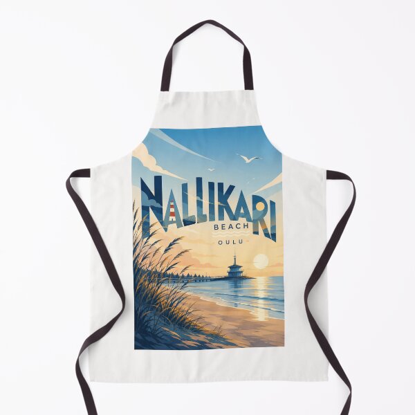 Item preview, Nallikari Beach Oulu Finland with Bothnian Bay and Lighthouse Coastline designed and sold by Places On Earth.
