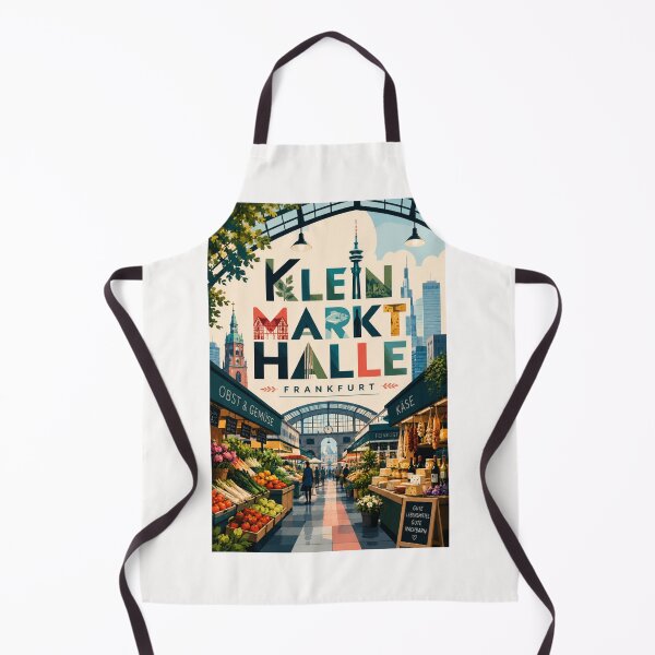 Item preview, Kleinmarkthalle Frankfurt Germany with Römer and Main Tower Skyline designed and sold by Places On Earth.