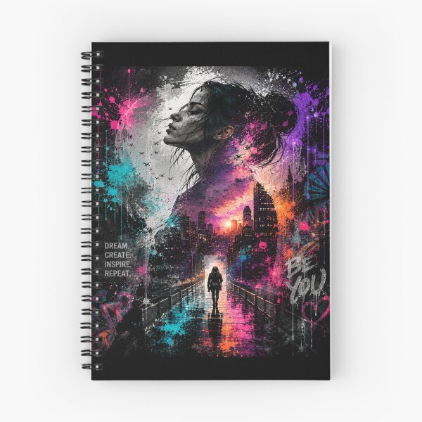 Item preview, Be You - Neon Graffiti City Portal designed and sold by Personiq Kaleido.