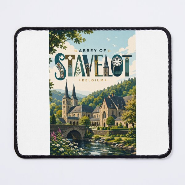Item preview, Abbey of Stavelot Belgium Historic Ardennes Monastery in Wallonia designed and sold by Places On Earth.