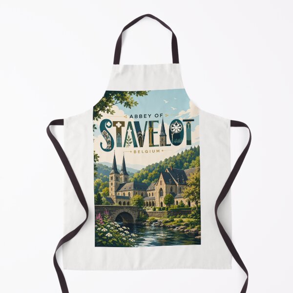 Item preview, Abbey of Stavelot Belgium Historic Ardennes Monastery in Wallonia designed and sold by Places On Earth.