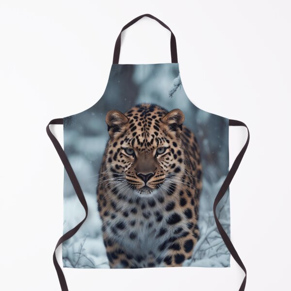 Item preview, Amur Leopard in Snow - Critically Endangered Big Cat Wildlife Photography designed and sold by Pioneer Spirit Market.