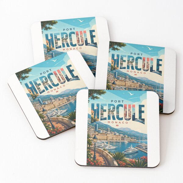 Item preview, Puerto Hércules de Mónaco con Montecarlo y el Palacio del Príncipe designed and sold by Places On Earth.