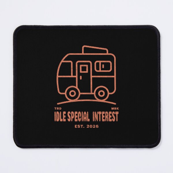 Item preview, Idle Special Interest Caravan Retro Badge AuDHD Neurospicy T-Shirt designed and sold by lenalenspod.