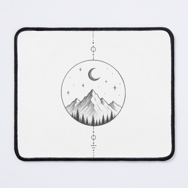Item preview, Minimalist Mountain & Moon designed and sold by BlueMile.