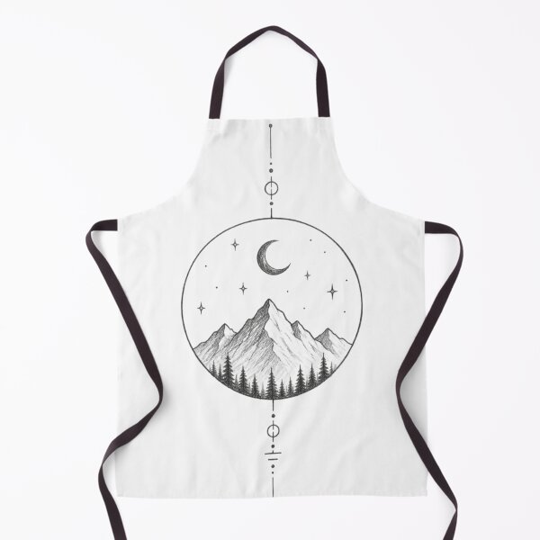 Item preview, Minimalist Mountain & Moon designed and sold by BlueMile.