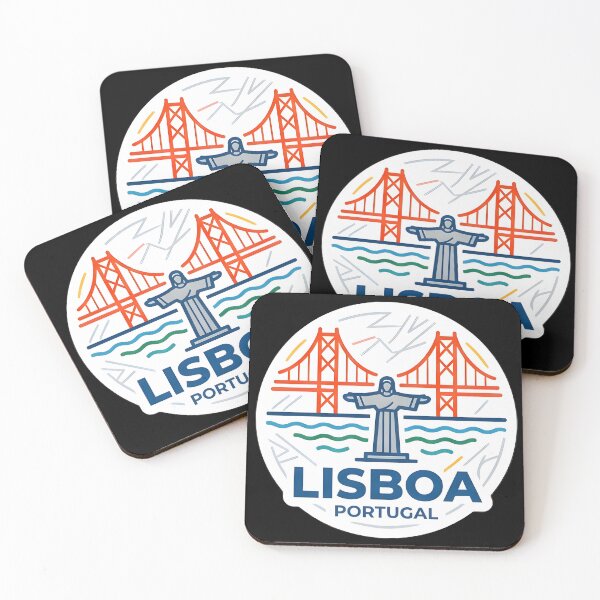 Item preview, Lisbon Portugal Minimalist Travel Badge Art designed and sold by Paulo Costa Dias.