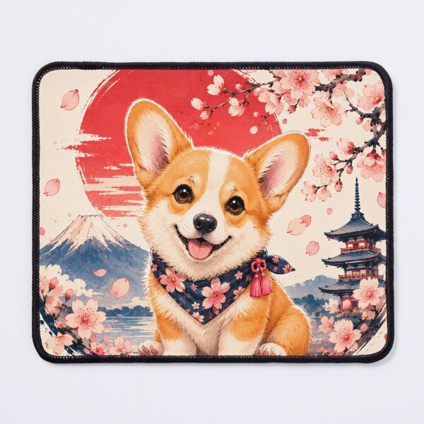 Item preview, Sakura Puppy Corgi Cherry designed and sold by TinyLegs.