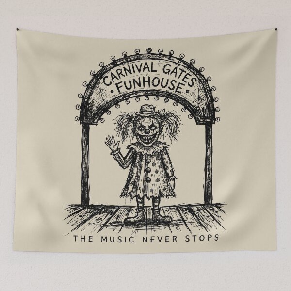 Item preview, Marquee Stage Grin - Creepy Clown Girl designed and sold by bapupa.