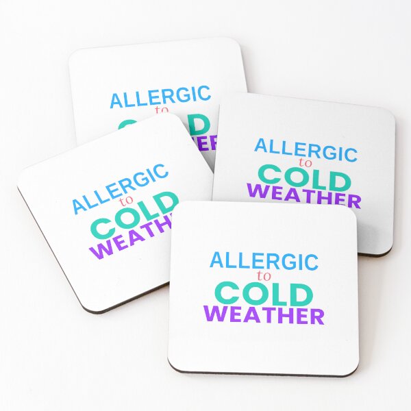 Item preview, Allergic To Cold Weather Funny Summer Tee designed and sold by 7Four1 Designs.