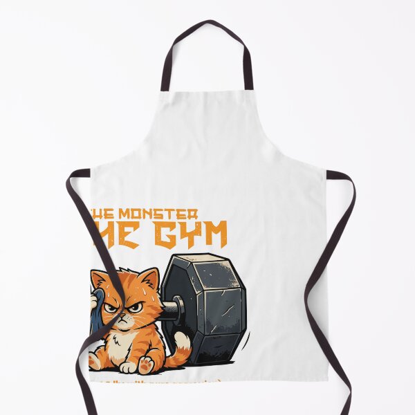 Item preview, I Am The Monster In The Gym Funny Cat Weightlifting designed and sold by BiakiaPrints.