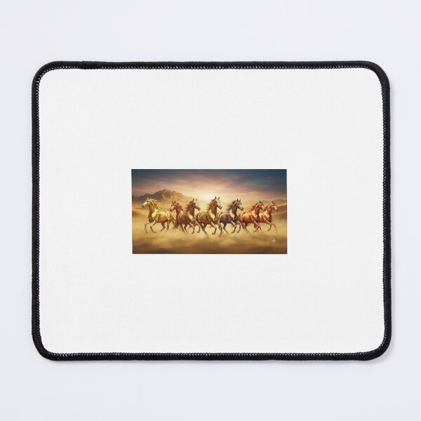 Item preview, Majestic Seven Running Horses Golden Sunset Art designed and sold by PrintableArt123.