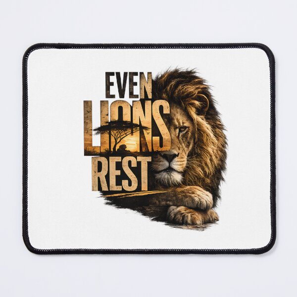 Item preview, Even Lions Rest Typography designed and sold by Presshue.