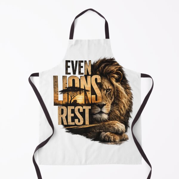 Item preview, Even Lions Rest Typography designed and sold by Presshue.