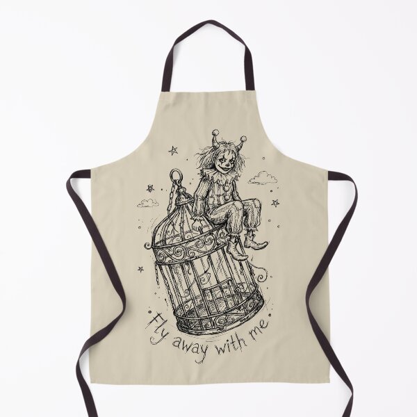 Item preview, Whimsical Cage Tether- Creepy Clown Girl designed and sold by bapupa.