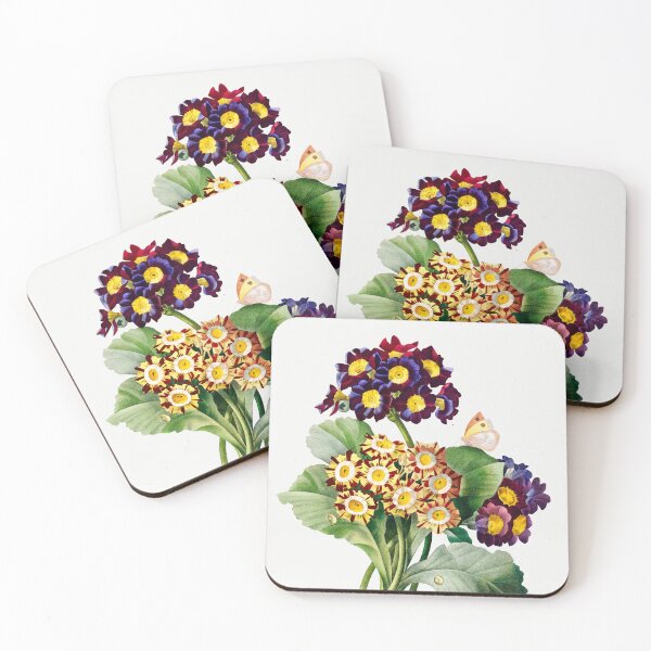 Item preview, Primula Auricula Flowers Vintage Botanical Illustration designed and sold by TheRetroArtRoom.