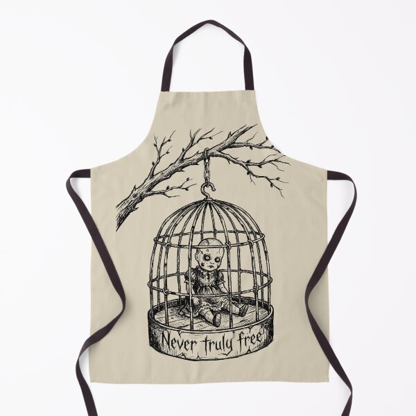 Item preview, Birdcage Silhouette - Creepy Doll designed and sold by bapupa.