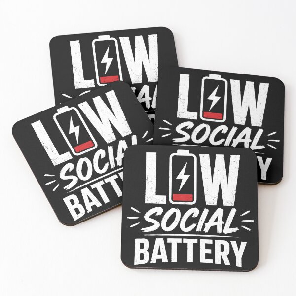 Item preview, Low Social Battery Introvert Humor Design designed and sold by Mavriboy.