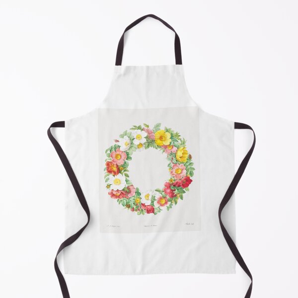 Item preview, Roses Wreath Flowers Vintage Botanical Illustration designed and sold by TheRetroArtRoom.