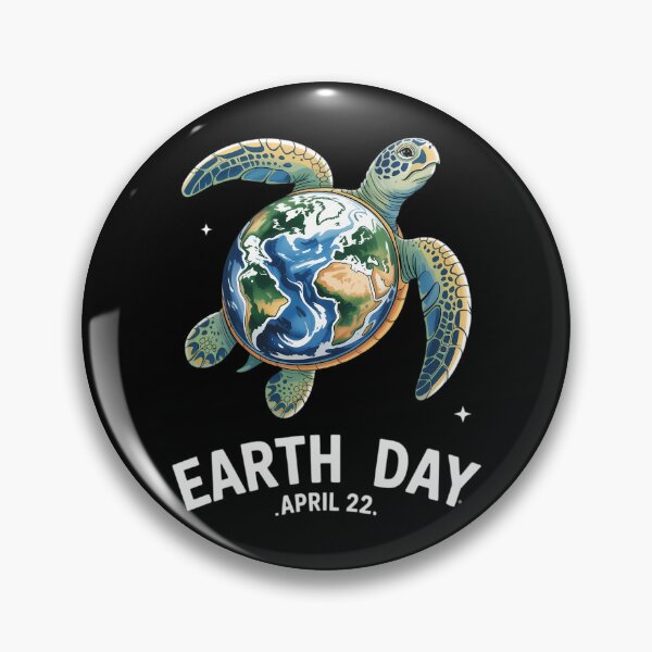 Item preview, Earth Day Sea Turtle Globe April 22 Eco Awareness designed and sold by sailorjessiArt.