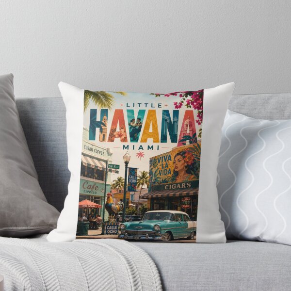 Item preview, Pequeña Habana, Miami, Calle Ocho, Distrito de Patrimonio Cubano, Florida designed and sold by Places On Earth.