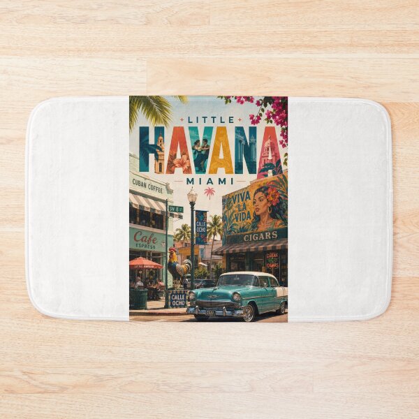 Item preview, Little Havana Miami Calle Ocho Cuban Heritage District Florida designed and sold by Places On Earth.